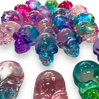 Glass Aura Skulls Lot