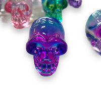 Glass Aura Skulls Lot