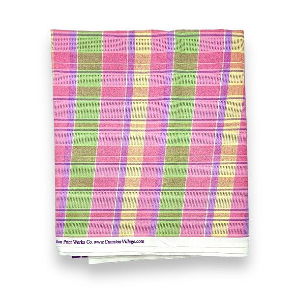 Pastel Grid Cotton Fabric - 2 yds x 44"