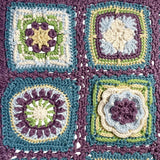 "Flower Magic" Crochet Granny Square Wall Hanging