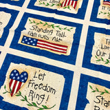 Let Freedom Ring Fabric Panel - 1 yd x 24"