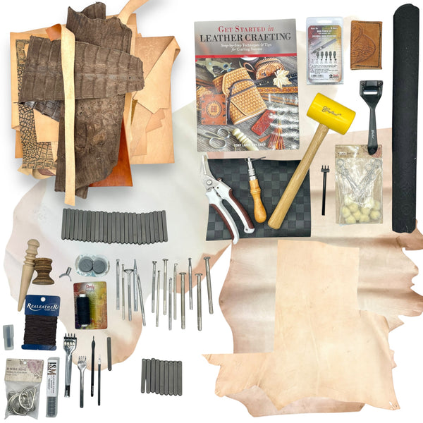 Assorted Leather Crafting Set