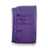 Violet Glitter Polka Dot Organza Fabric -  1 yd x 60"
