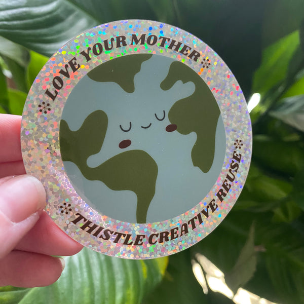 Mother Earth Sparkle Sticker