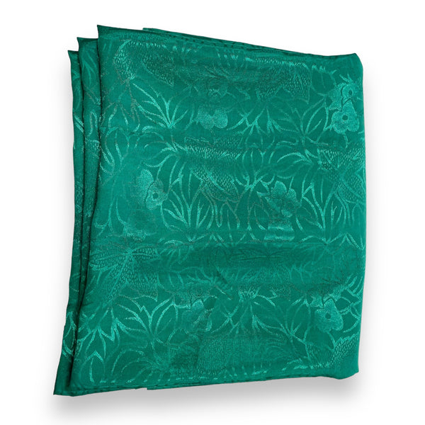 Emerald Vines Damask Satin Fabric - 3 1/2 yds x 44"