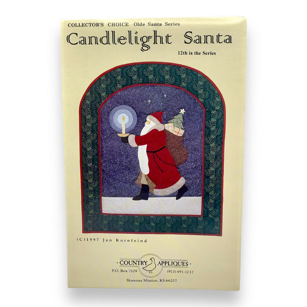 Collector’s Choice Candlelight Santa Wallhanging Pattern
