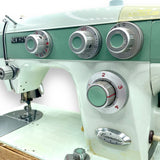 "New Home Commander" Vintage Janome Sewing Machine + Carrying Case (READ DESCRIPTION)