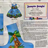 Jelly Bean Junction “Jumpin Jungle” Girls Jumper Cotton Fabric Panel
