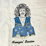 Vintage Freezin' Season Vest Cotton Fabric Panel