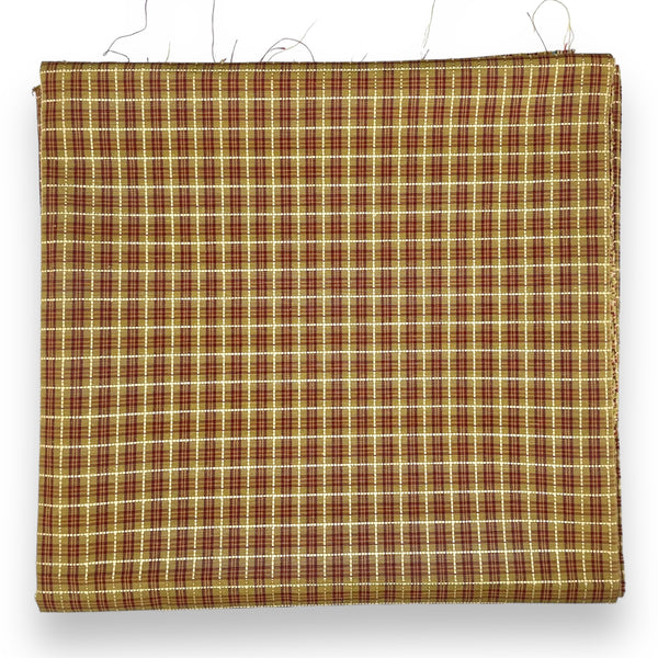 Textured Plaid Upholstory Fabric - 1 1/2 yds x 60"