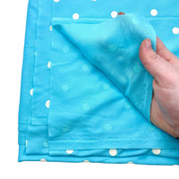 Sky Blue Polka Dot Fabric - 2 yds x 60"