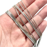 30" Sterling Box Chain Bundle