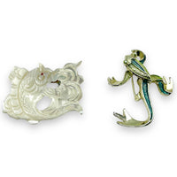 Frog + Fish Vintage Pin Bundle