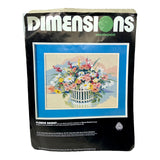 Vintage Dimensions Flower Basket Needlepoint Kit