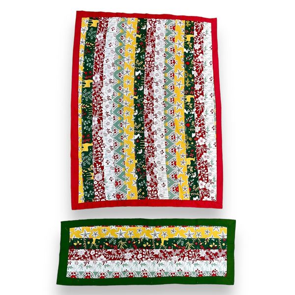 Holiday Quilted Overlay Set