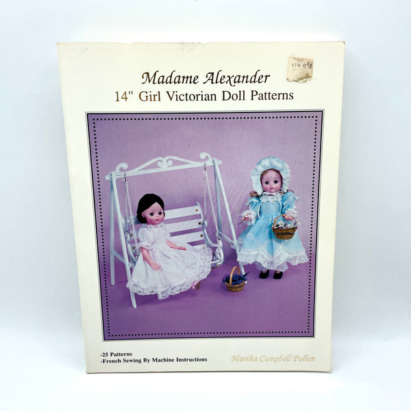 Madame Alexander 14" Girl Victorian Doll Patterns Book
