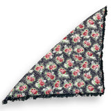 Handmade Floral Triangular Overlay - 31" x 30"