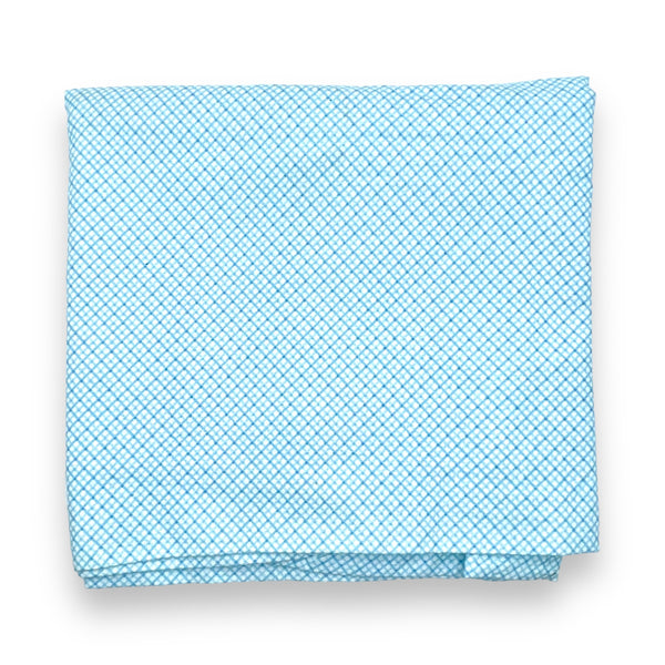 Baby Blue Plaid Fabric - 2 1/2 yds x 42"