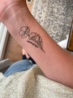 Golden Poppy Temporary Tattoos