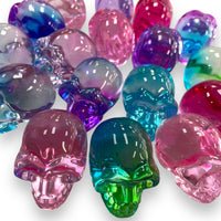 Glass Aura Skulls Lot