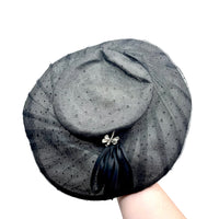 Black Dragonfly Vintage Wide Brim Hat