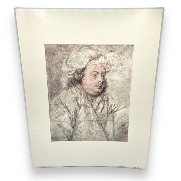 Portrait of a Man in a Turban by Sir Peter Lely Laminated Vintage Offset Lithograph