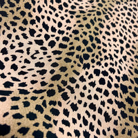 Cheetah Crepe Fabric - 1 yds x 44"