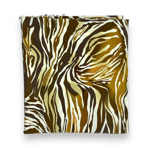 Caramel Zebra Knit Fabric - 2 yds x 60"
