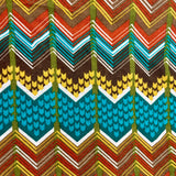 Colorful Chevron Knit Fabric - 3 yds x 60"