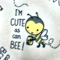 Cute As Can Bee Fleece Fabric - 1 yd x 60"