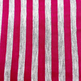Fuchsia Stripe Jersey Single Knit Fabric - 2 yds x 60"