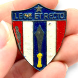 WWII US Occupation "Lege Et Recto" Pin