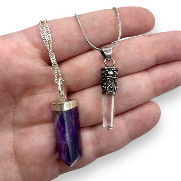 Crystal Point Necklace Bundle