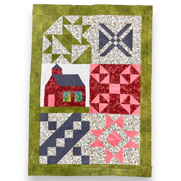 Finish Me! Schoolhouse Quilt Topper