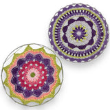 "Flower Power" Crochet Mandala Wall Hangings