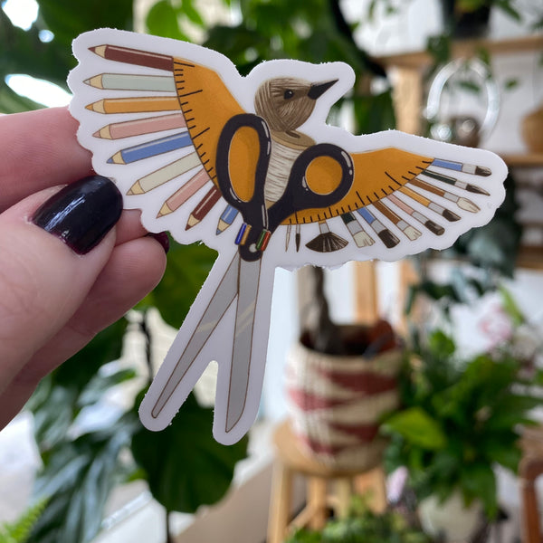 Scissor-Tail Bird Sticker