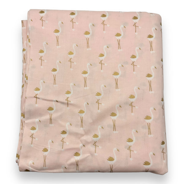 Flamingo Chic Cotton Fabric - 7 3/4 yds x 44"
