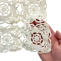 Vintage Cream Rose Doily