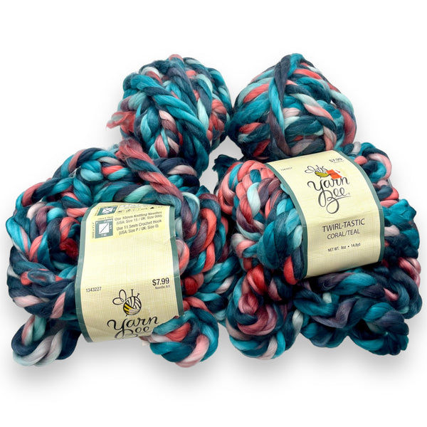 Coral Twirl-Tastic Yarn Bundle
