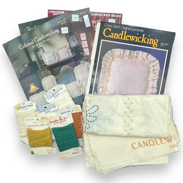 Finish Me! Vintage Candlewicking Kit Bundle