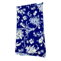 Nautical Blue Floral Knit Fabric