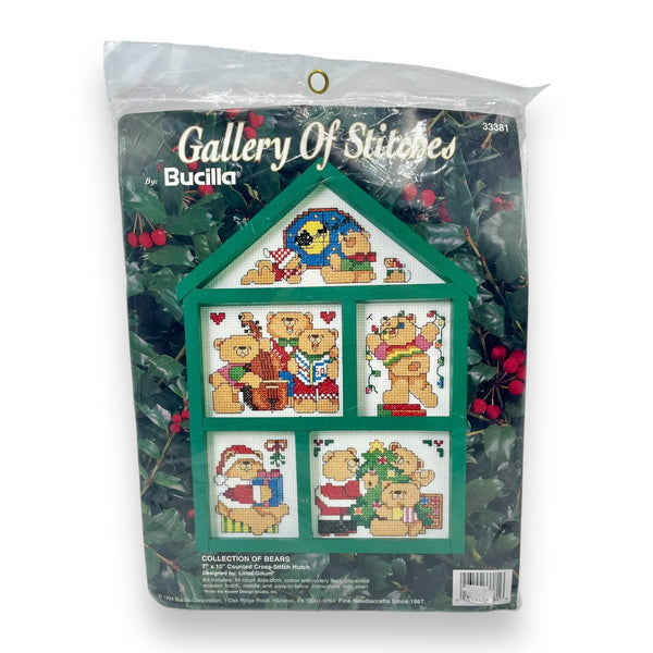 "Collection of Bears" Counted Cross Stitch Kit