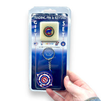 1998 Chicago Cubs Trading Pin + Keytag