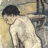 Breton Bather by Paul Gauguin Vintage Offset Lithograph in Matte