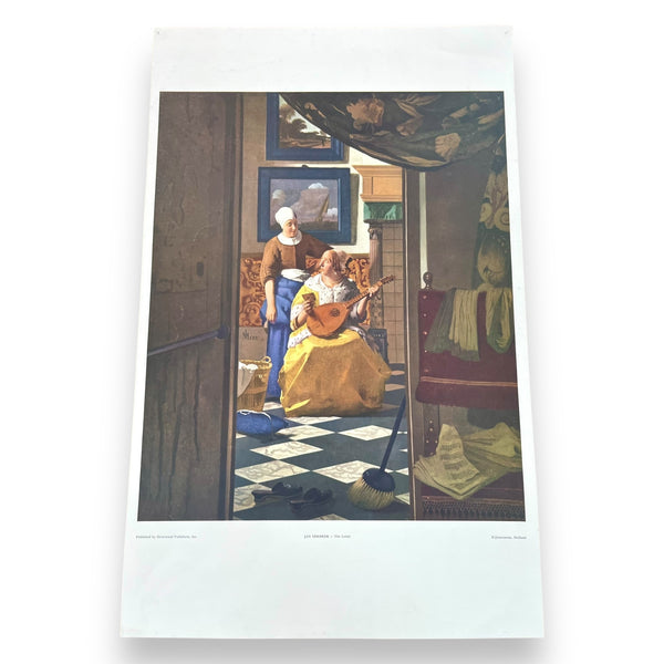 "The Letter” Print by Jan Vermeer