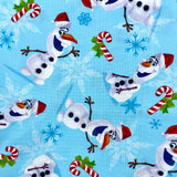 Frozen Olaf Santa Hat Toss Poly Fabric - 2 yds x 54"