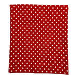 Strawberry Polka Dotted Cotton Fabric - 1 yd x 44"