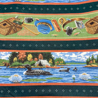 At the Lake Vintage Cotton Fabric - 5 yds x 44"