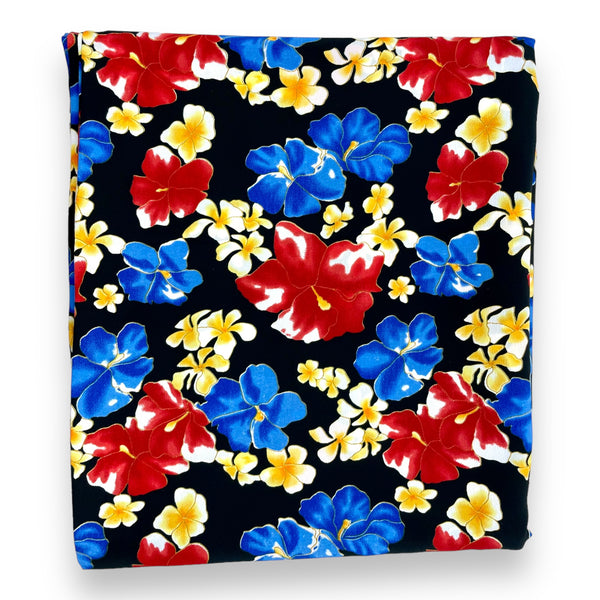 Tropical Flower Crepe Fabric - 4 yds x 44"