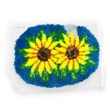 Finish Me! Latch Hook Sunflowers Rug